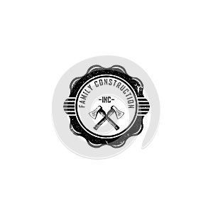 Vintage Handyman Tools Hammer Service Repair Build Maintenance Logo applied for carpentry logo design inspiration.