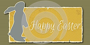 Vintage Happy Easter banner