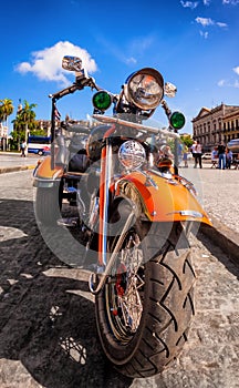 Vintage Harley Davidson in Havana