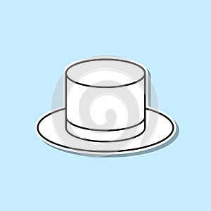 Vintage hat sticker icon. Simple thin line, outline vector of party icons for ui and ux, website or mobile application