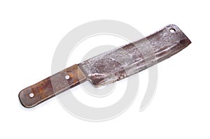 Vintage Hatchet or machete isolated