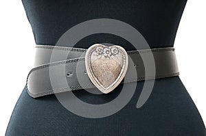 Vintage heart belt photo