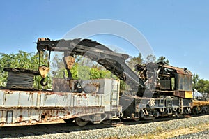 Vintage Heavy Duty Railroad Crane
