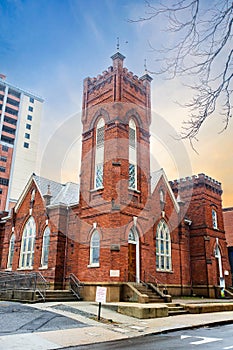 Vintage Historic Grace AME Zion Church building photo