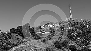 Hollywood, California sign on hillside