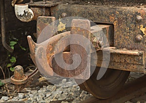 Vintage hook and link train coupling joint