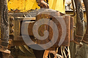 Vintage hook and link train coupling joint