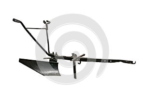 Vintage horse plow isolated