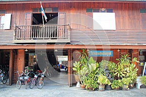 Vintage hotel at chiang khan photo