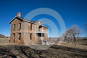 Vintage house with porch in fort davis texas