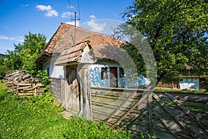 Vintage house from the rural country of Transylvania