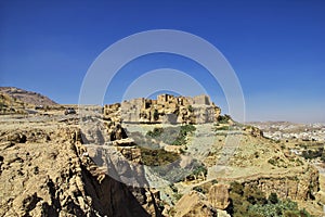 The vintage house in the small village close Sana& x27;a, Yemen