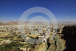 The vintage house in the small village close Sana& x27;a, Yemen