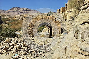 The vintage house in the small village close Sana& x27;a, Yemen