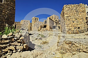 The vintage house in the small village close Sana& x27;a, Yemen