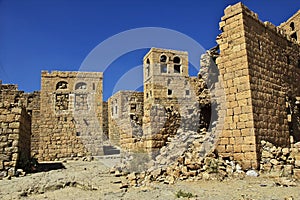 The vintage house in the small village close Sana& x27;a, Yemen