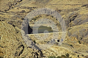 The vintage house in the small village close Sana& x27;a, Yemen