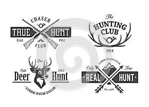 Vintage Hunting Emblems