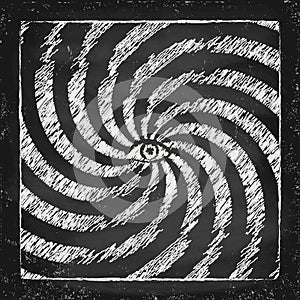 Vintage hypnotic poster