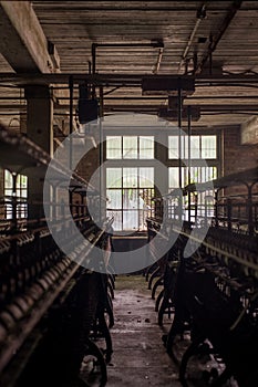 Vintage Industrial Silk Spinning Equipment - Abandoned Lonaconing Silk Mill - Maryland