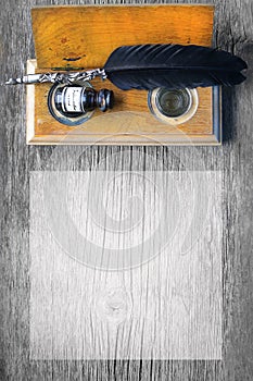 Vintage ink writing set