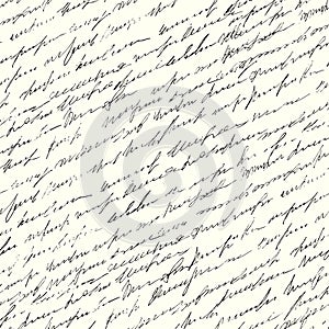 Vintage inscriptions pattern. Seamless background. Vector image.