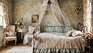 A vintage-inspired single room