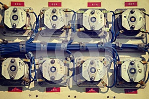 Vintage instrument panel