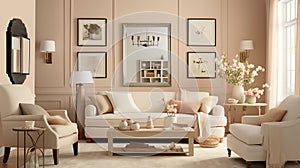 vintage interior in Creamy Beige