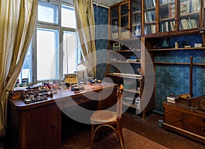 Vintage Interior with a wooden table