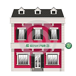 Vintage Irish Pub Building