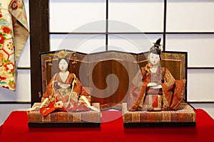 Vintage Japanese hina dolls