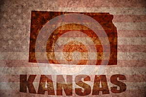 Vintage kansas map