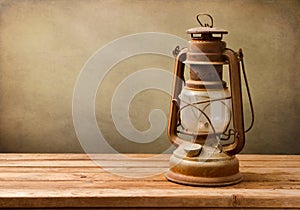 Vintage kerosene lamp