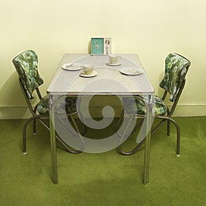 Vintage kitchen dinette set.