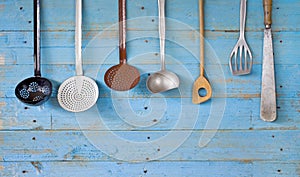 Vintage kitchen utensils,