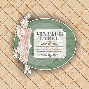 Vintage label