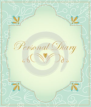 Vintage label - Personal Diary.
