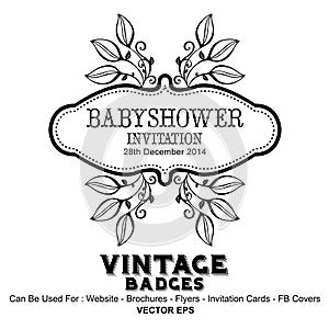 Vintage Labels - Baby Shower Decorations