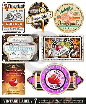 Vintage Labels Collection - Set 7