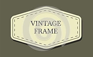 Vintage labels. Retro decorative sticker set. Vector elegant tag collection