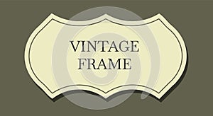 Vintage labels. Retro decorative sticker set. Vector elegant tag collection