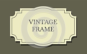 Vintage labels. Retro decorative sticker set. Vector elegant tag collection