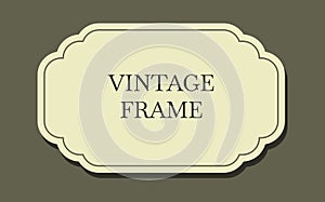 Vintage labels. Retro decorative sticker set. Vector elegant tag collection