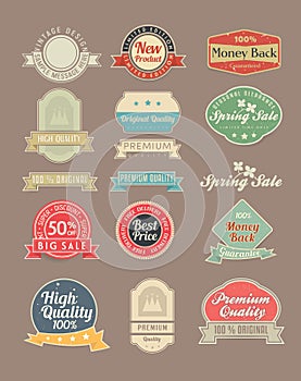 Vintage labels