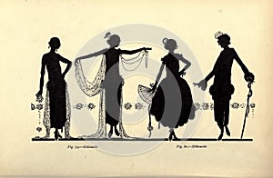 Vintage ladies illustration