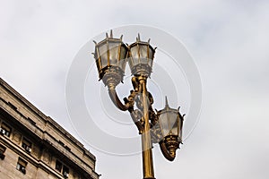 Vintage Lamppost Street Outside Outdoors Gothic