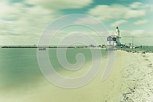 Vintage Landscape with Lighthouse