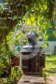Vintage Lantern In The Garden