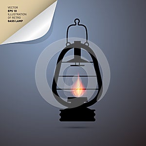 Vintage Lantern, Gas Lamp